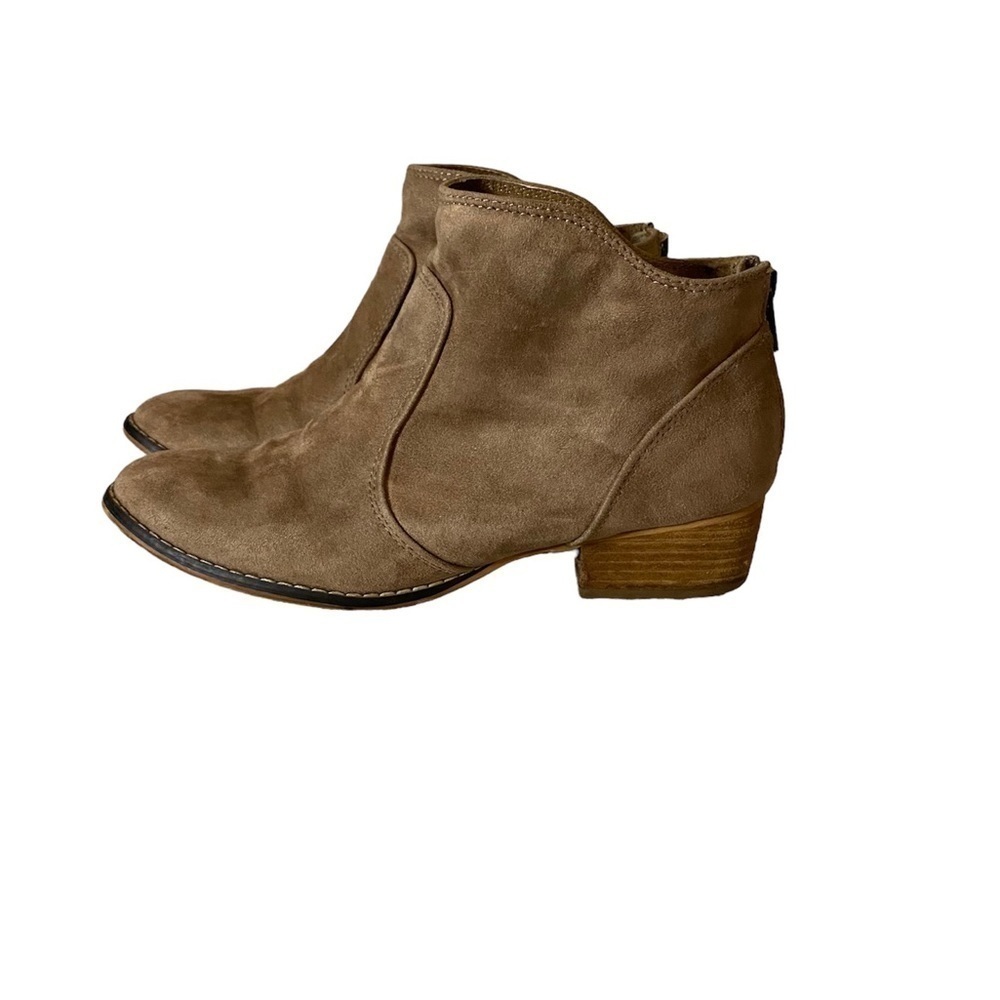 Madden Girl “Brownie” Tan Ankle Boots